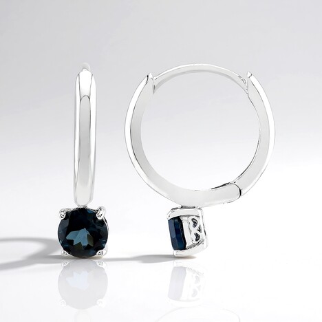 Orecchini in argento con Topazio Blu Londra