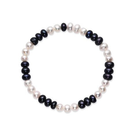 Armband met blauwe zoetwater kweekparels