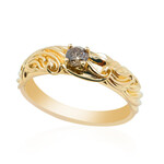 Anello in oro con Diamante Champagne d'Argyle SI2 (de Melo Gold)