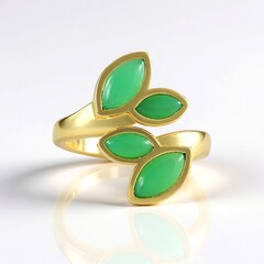 Anello in argento con Crisoprasio