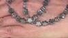 Collar en plata con Hematitas plateadas