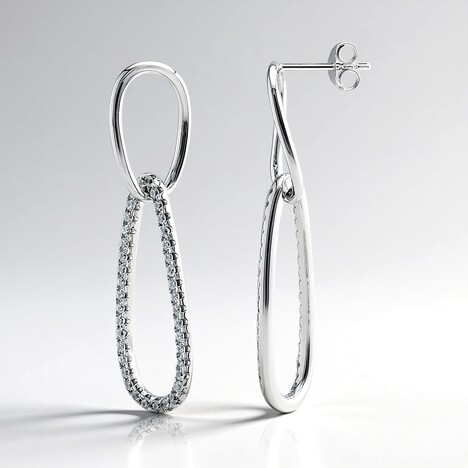 Orecchini in argento con Zircone