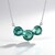 Collana in argento con Fluorite Verde