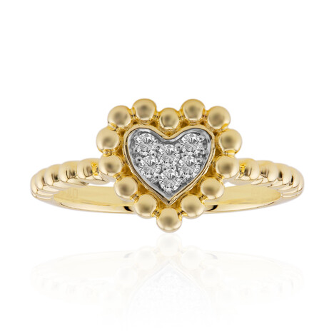 9K SI1 (G) Diamond Gold Ring (Annette)