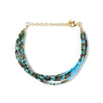 Bracelet en argent et Rubis Zoïsite (Riya)