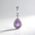 Ciondolo in argento con Ametista Rose de France