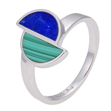 Anillo en plata con Lapislázuli