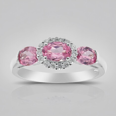 Anello in oro con Spinello Birmano Rosa (CIRARI)