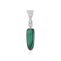 Ciondolo in argento con Malachite
