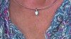 Zilveren hanger met een larimar (MONOSONO COLLECTION)