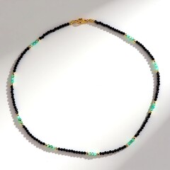 Collana in argento con Spinello Nero