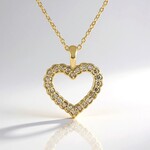 Collana in argento con Diamante Cioccolato I2