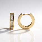Orecchini in oro con Diamante Cioccolato I2 (SUHANA)