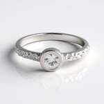 Anello in argento con Zircone