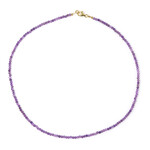 Sambia-Amethyst-Silberhalskette