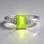Anello in argento con Opale Verde Brasiliano