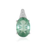 Green Fluorite Silver Pendant