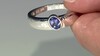 Bague en argent et Tanzanite (Pallanova)