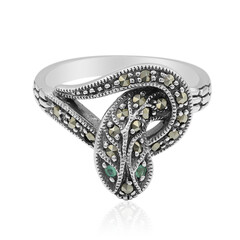 Emerald Silver Ring