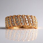 Anello in oro con Diamante Rose de France SI1 di Argyle (Annette)