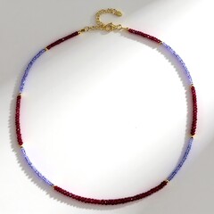 Collana in argento con Rubino del Madagascar