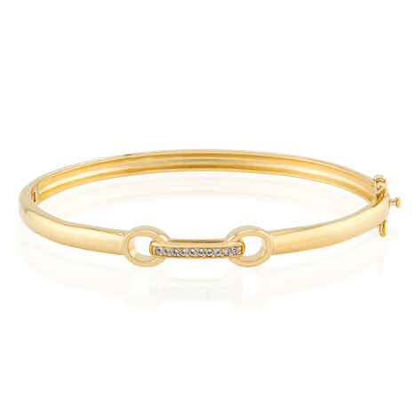 Zilveren armband met witte topaasstenen