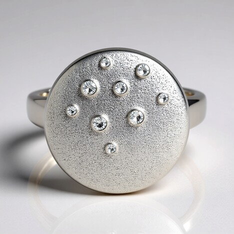 Anello in argento con Diamante I1 (G) (Annette)