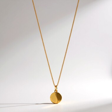 Collar en plata con Ámbar báltico Milky (dagen)
