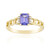 Anillo en oro con Tanzanita AAA (CIRARI)