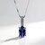 Collana in oro con Tanzanite AAA