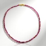 Collier en or et Tourmaline rose du Nigéria (CUSTODANA)