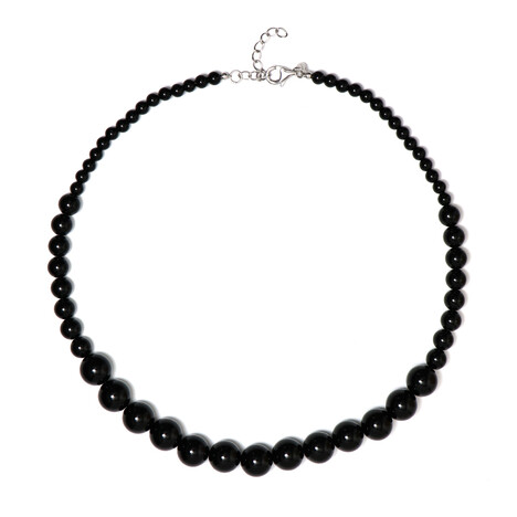 Collana in argento con Onice Nero