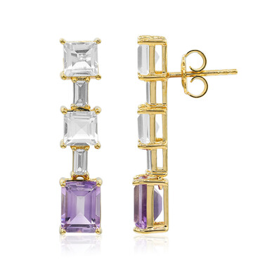 Amethyst-Silberohrringe