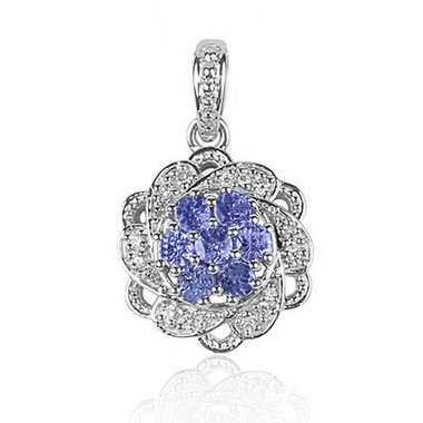 Colgante en plata con Tanzanita