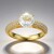Anello in argento con Topazio Bianco (Adela Silber)
