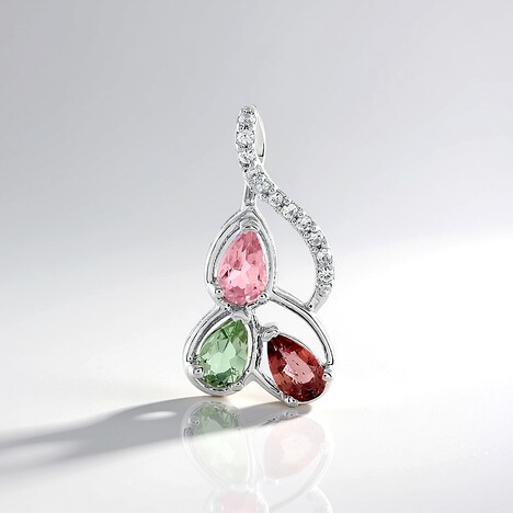 Ciondolo in argento con Tormalina