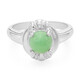 Zilveren ring met een keizerlijk chrysopraas