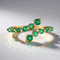 Anello in oro con Smeraldo Russo
