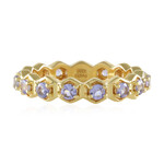 Zilveren ring met tanzanieten