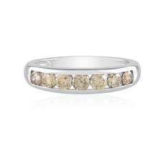 Anillo en plata con Diamante champán I2 (de Melo)