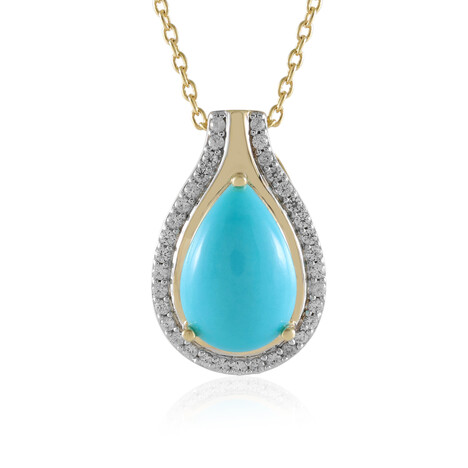 Collar en plata con Turquesa bella durmiente (Faszination Türkis)