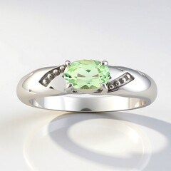 Bague en argent et Amblygonite