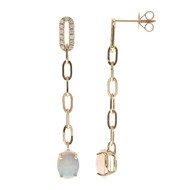 14K AAA Welo Opal Gold Earrings (CIRARI)