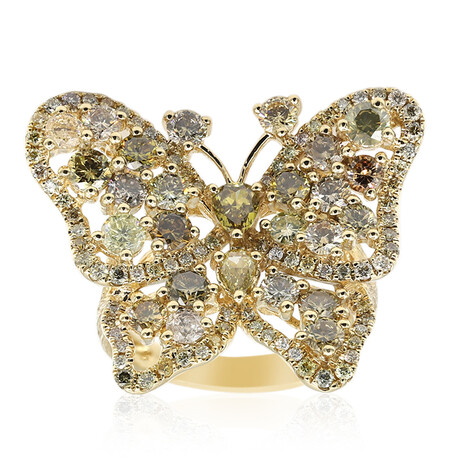 SI2 Fancy-Diamant-Goldring (CIRARI)