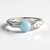 Anello in argento con Acquamarina Brasiliana (de Melo Essence)