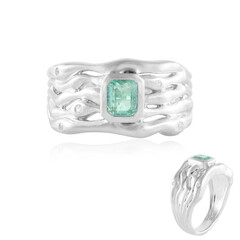 Paraibafarbener Smaragd-Silberring