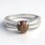 Anello da uomo placcato in platino con Scapolite Occhio di Gatto