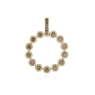 9K I2 Champagne Diamond Gold Pendant (de Melo Gold)