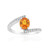 9K Ban Ka Cha Orange Sapphire Gold Ring