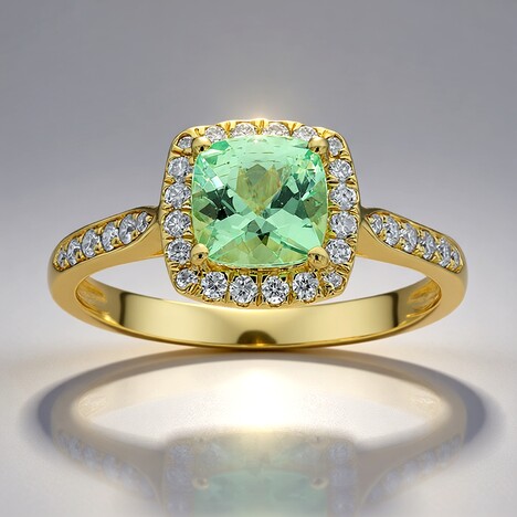 Anello in oro con Tsavorite del Kenya (CIRARI)